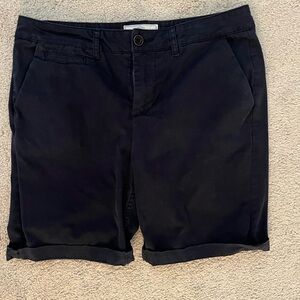 Fat Face Black Bermudas Casual Shorts, Classic, Beach, Sailing, Quiet Luxury,